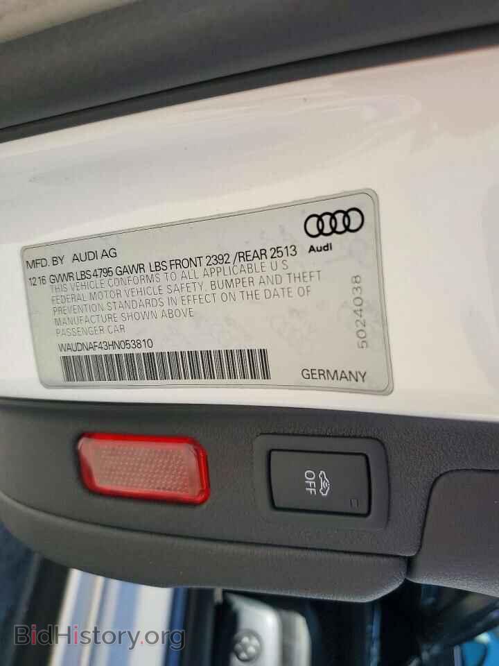 2017 AUDI A4 - VIN: WAUDNAF43HN053810 - Photo 12