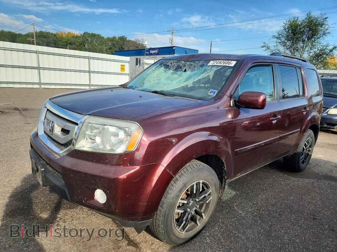 2009 Honda PILOT EXL (VIN 5FNYF48629B052925) — фото 1 из 13, Copart, повреждение: крыша