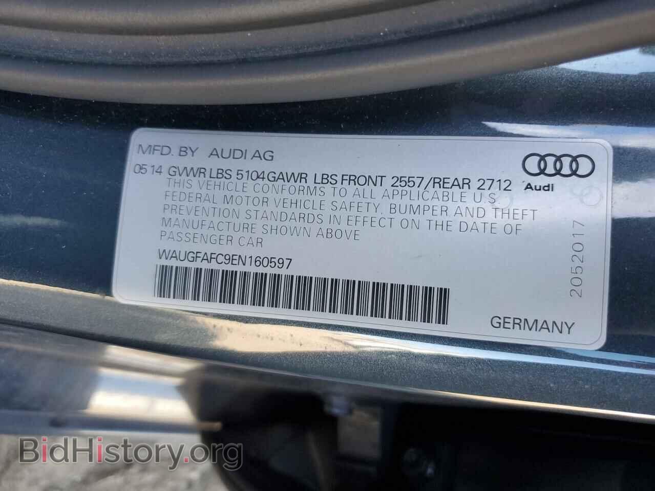 2014 AUDI A6 - VIN: WAUGFAFC9EN160597 - Фото 13