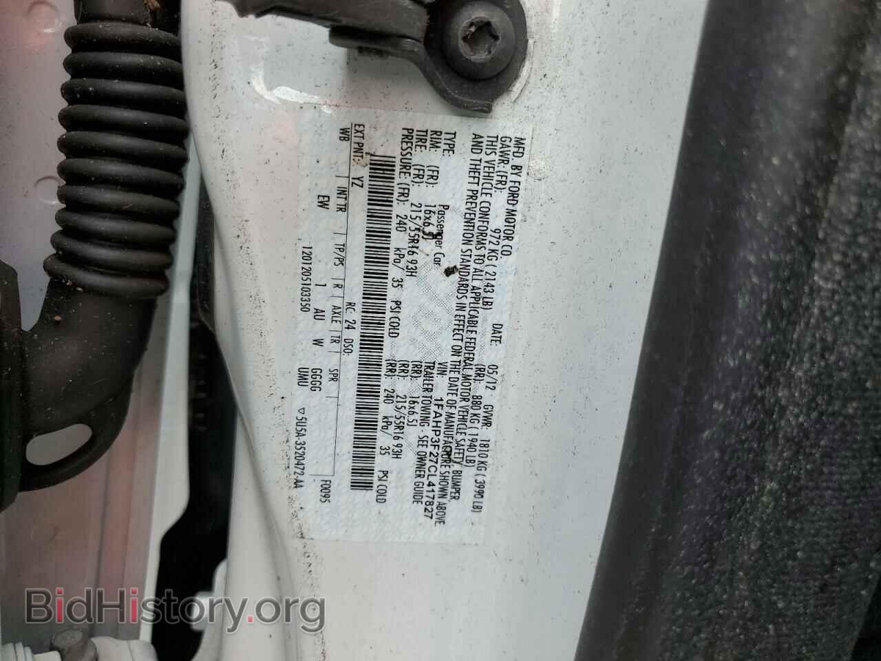 2012 FORD FOCUS - VIN: 1FAHP3F27CL417827 - Фото 12