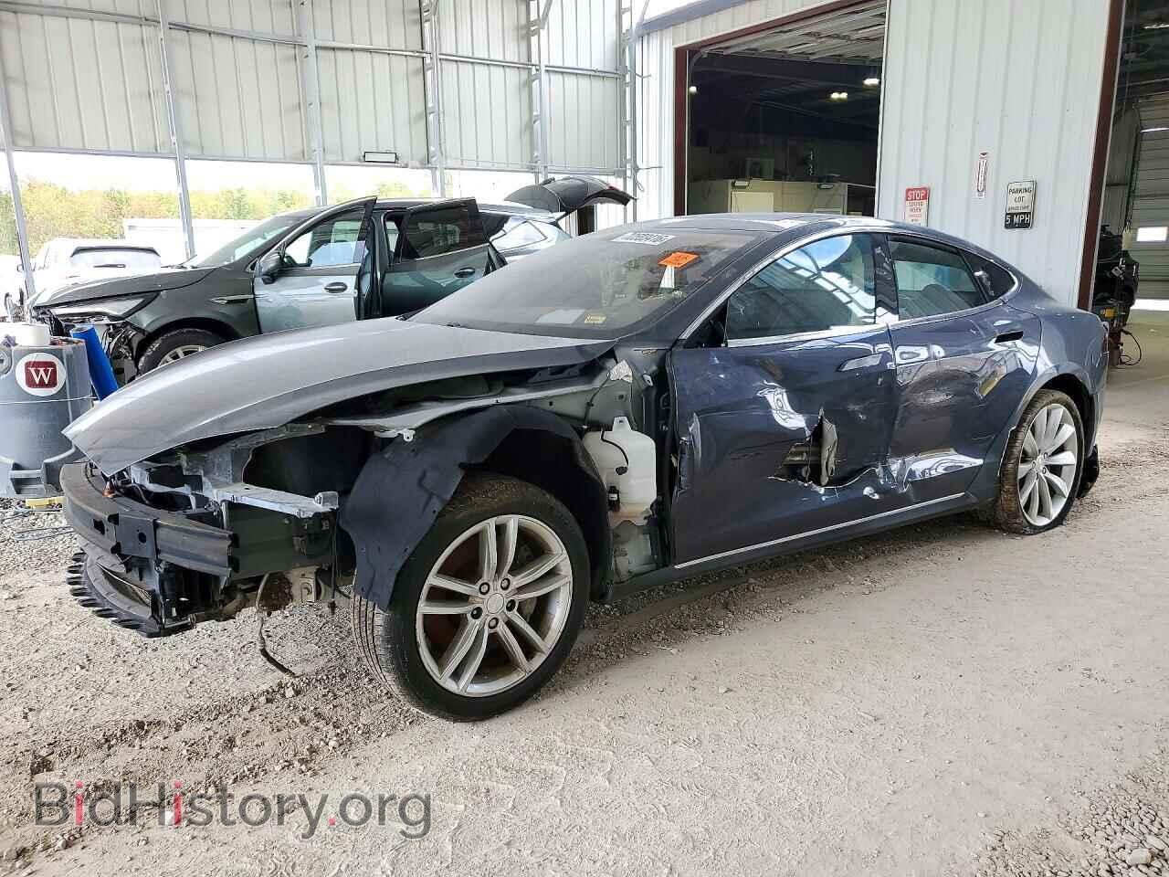 2013 Tesla MODEL S (VIN 5YJSA1CN9DFP27695) — photo 1 of 13, Copart, damage: front end