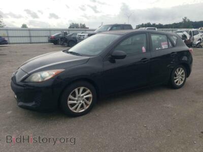 2012 Mazda 3 I, черный — VIN JM1BL1L78C1556229, Copart