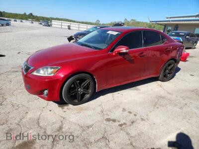 2011 Lexus IS Base, красный — VIN JTHBF5C24B5147783, Copart