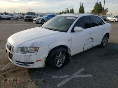 2007 Audi A4 A4 2.0T QU, white — VIN WAUDF78E37A044813, Copart