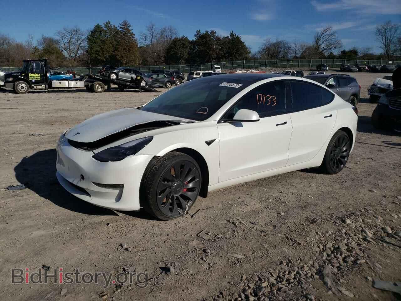 Photo 5YJ3E1EC9MF054413 - TESLA MODEL 3 2021