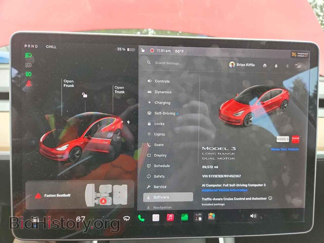 2019 TESLA MODEL 3 - VIN: 5YJ3E1EB7KF452367 - Photo 9