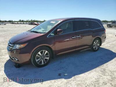 2015 Honda ODYSSEY Odyssey TO, burgundy — VIN 5FNRL5H90FB015008, Copart