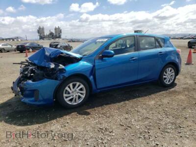 2012 Mazda 3 I, синий — VIN JM1BL1L89C1673195, Copart