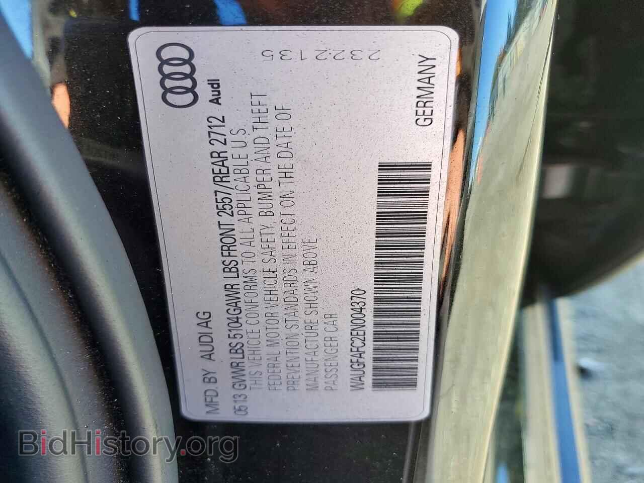 2014 AUDI A6 - VIN: WAUGFAFC2EN004370 - Photo 13