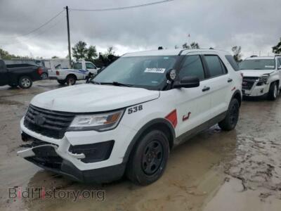 2019 Ford EXPLORER Police Interceptor, белый — VIN 1FM5K8AR1KGA29296, Copart