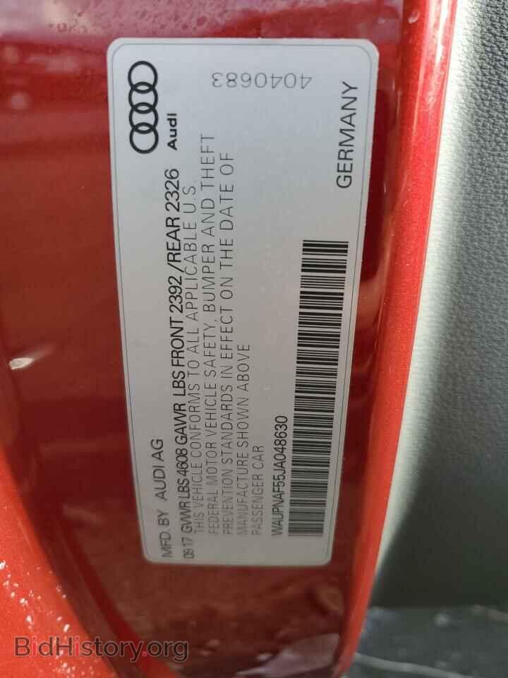 2018 AUDI A5 - VIN: WAUPNAF55JA048630 - Фото 12