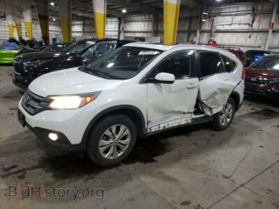 2013 Honda CRV CR-V EXL, white — VIN 5J6RM4H76DL044006, Copart