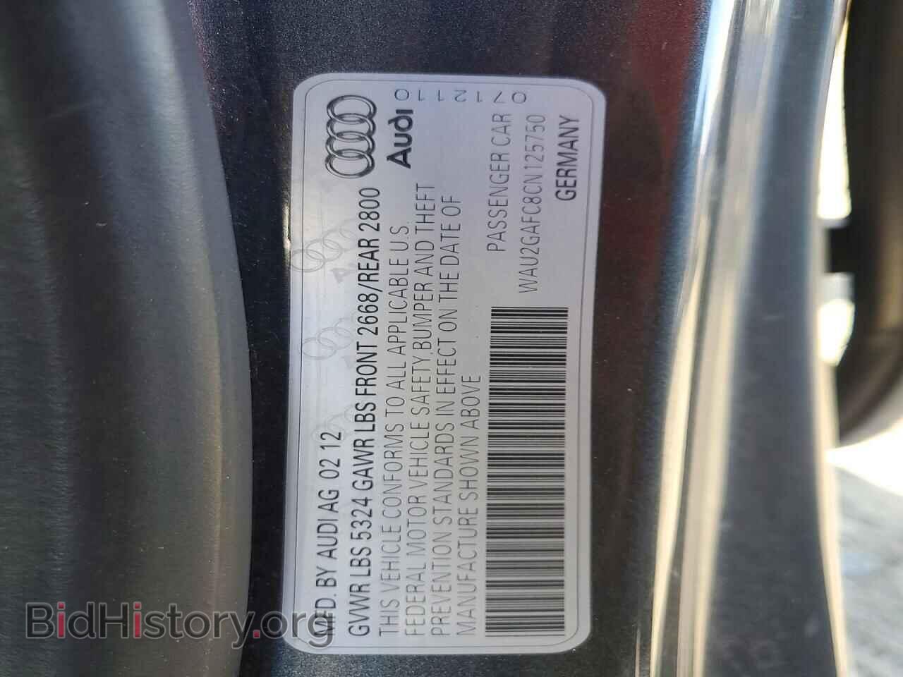 2012 AUDI A7 - VIN: WAU2GAFC8CN125750 - Photo 12