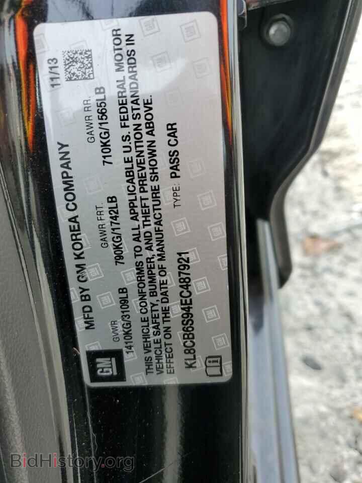 2014 CHEVROLET SPARK - VIN: KL8CB6S94EC487921 - Фото 13