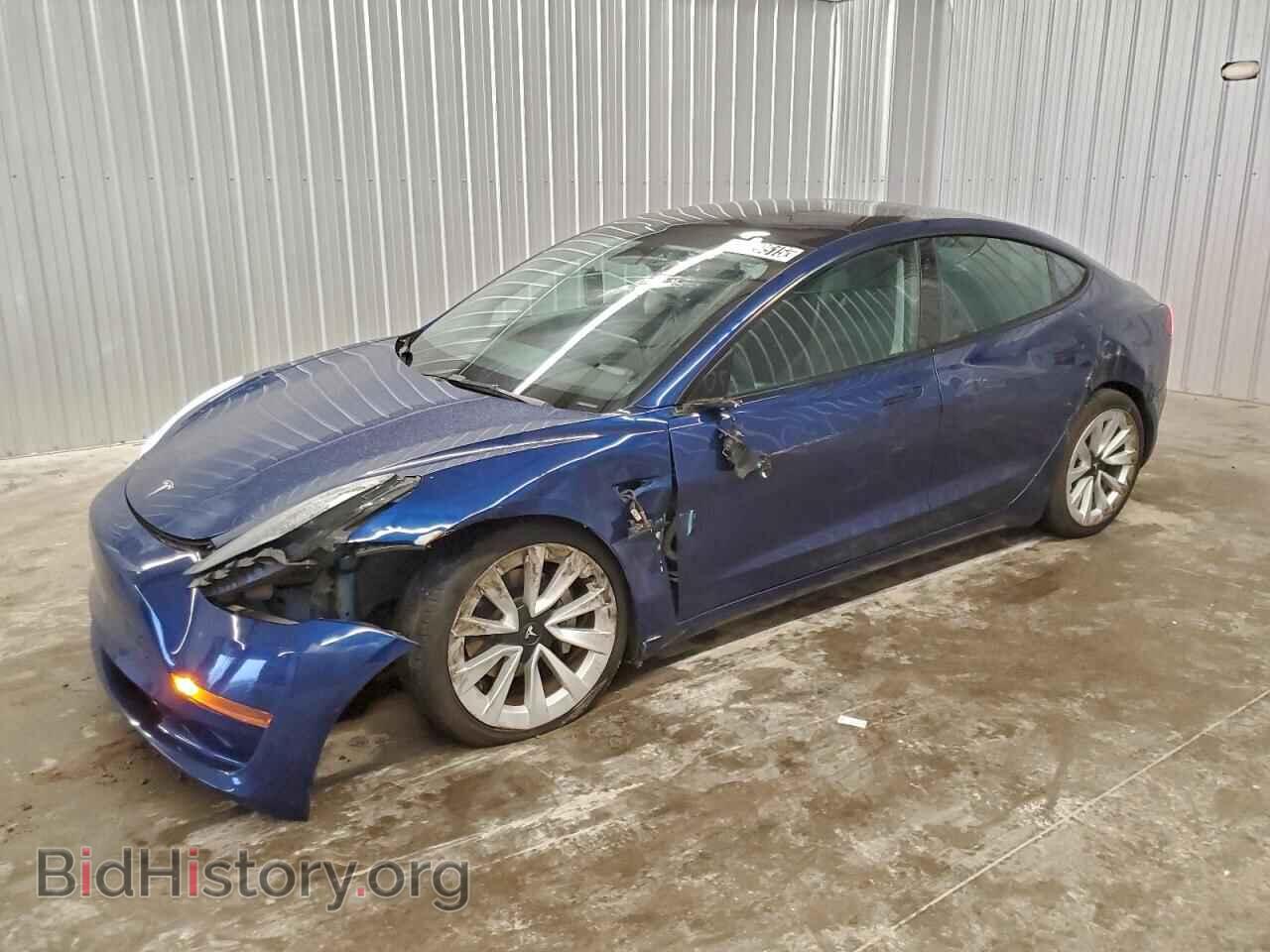 Photo 5YJ3E1EA7NF372045 - TESLA MODEL 3 2022