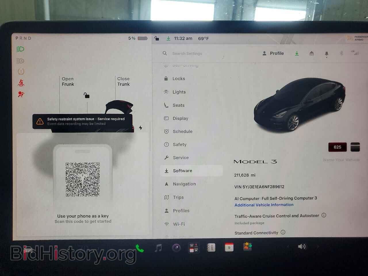 2022 TESLA MODEL 3 - VIN: 5YJ3E1EA6NF289612 - Фото 9