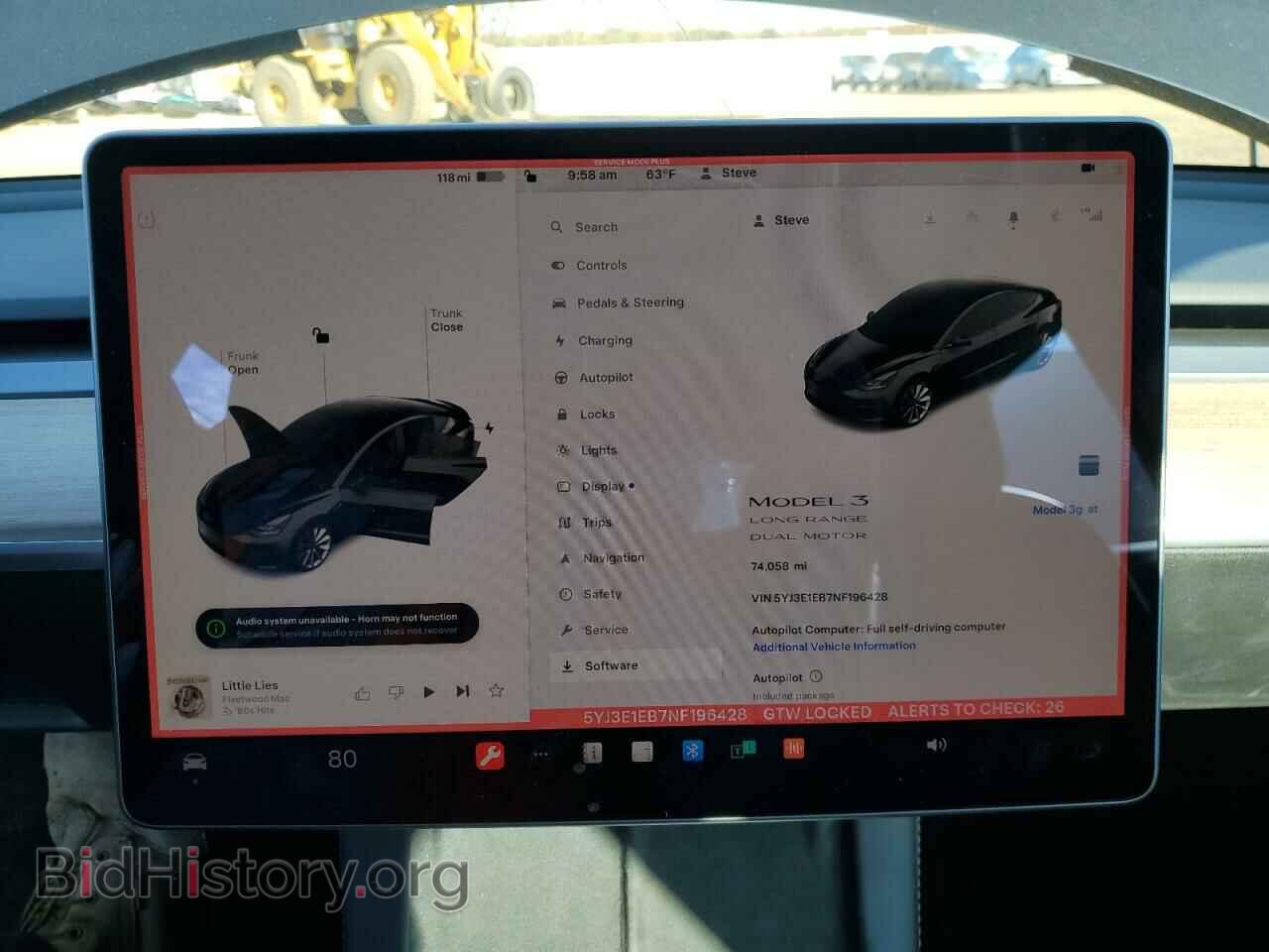 2022 TESLA MODEL 3 - VIN: 5YJ3E1EB7NF196428 - Фото 9