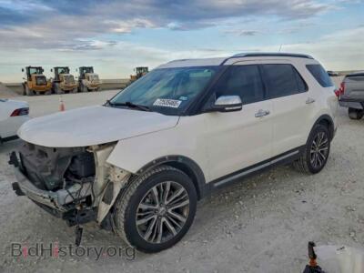 2019 Ford EXPLORER Platinum, белый — VIN 1FM5K8HT9KGA08083, Copart