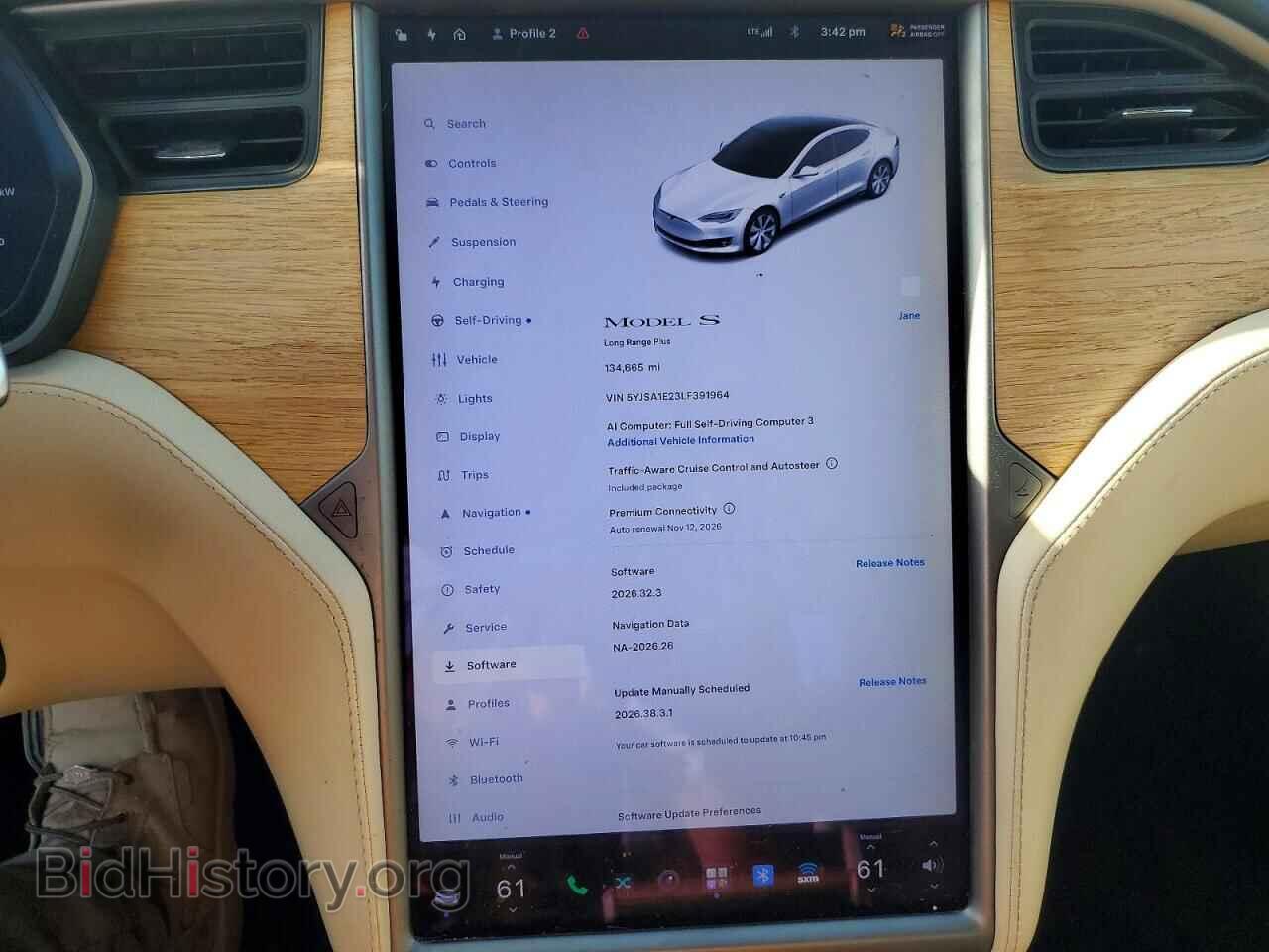 2020 TESLA MODEL S - VIN: 5YJSA1E23LF391964 - Photo 9