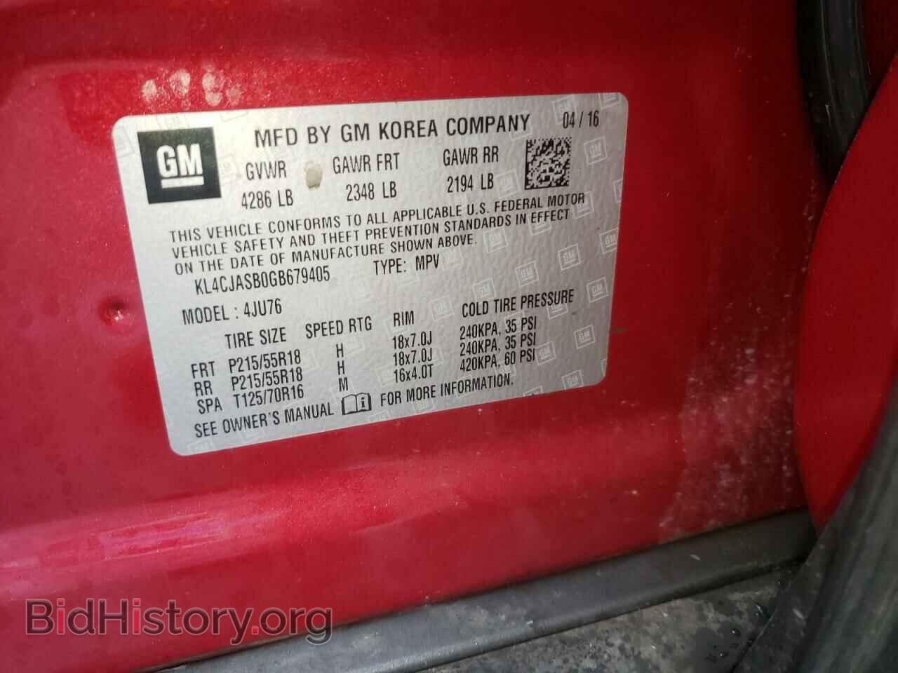 2016 BUICK ENCORE - VIN: KL4CJASB0GB679405 - Photo 13