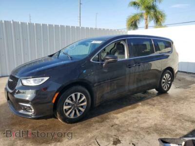 2022 Chrysler PACIFICA Hybrid Touring L, gray — VIN 2C4RC1L7XNR143614, Copart