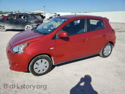 2014 Mitsubishi MIRAGE Mirage DE, красный — VIN ML32A3HJ2EH010786, Copart