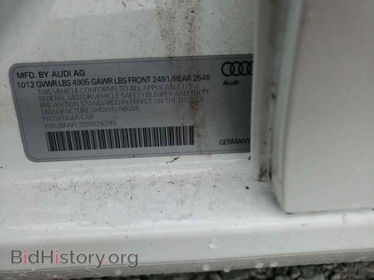 2013 AUDI A4 - VIN: WAUBFAFL2DN026295 - Photo 12