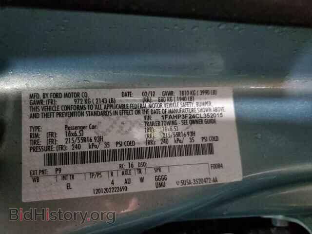 2012 FORD FOCUS - VIN: 1FAHP3F24CL352015 - Фото 12