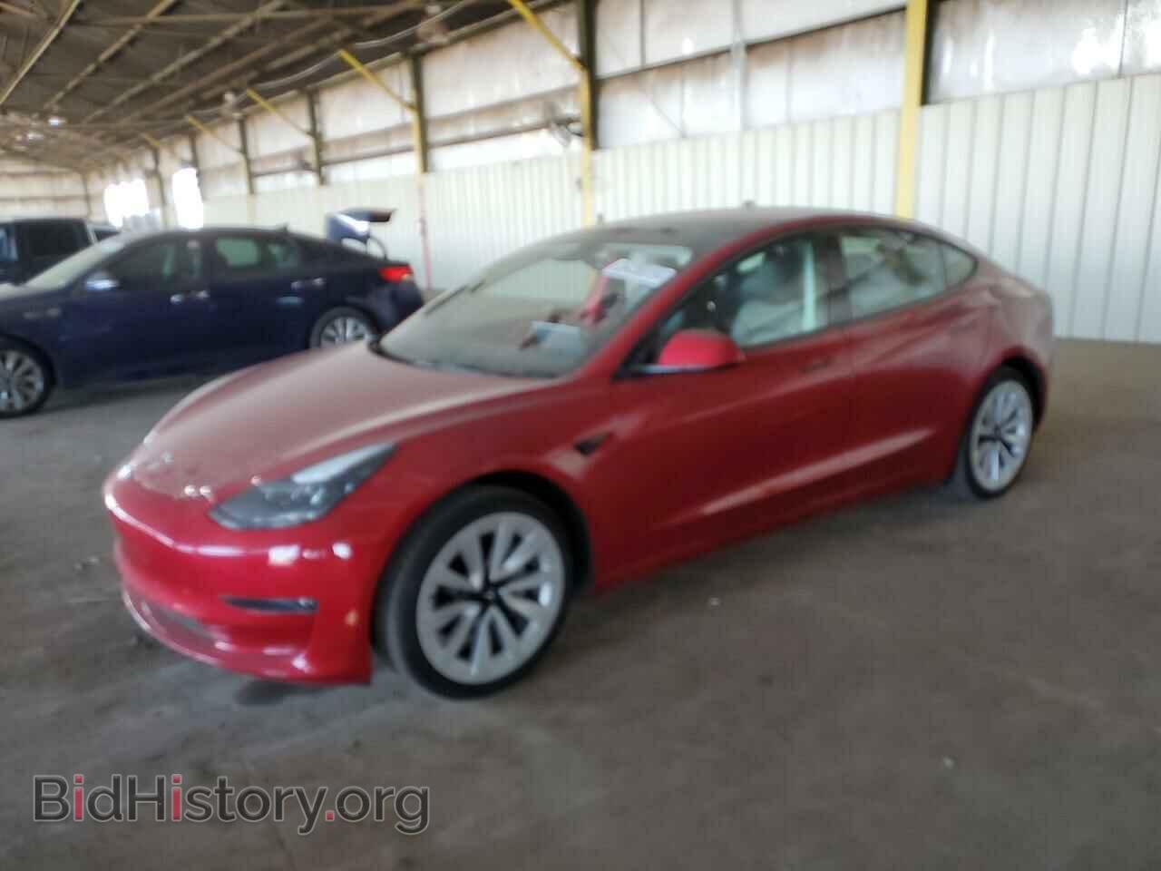 Photo 5YJ3E1EA2NF191371 - TESLA MODEL 3 2022