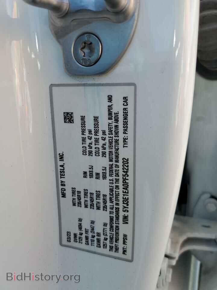 2023 TESLA MODEL 3 - VIN: 5YJ3E1EA0PF542202 - Photo 12