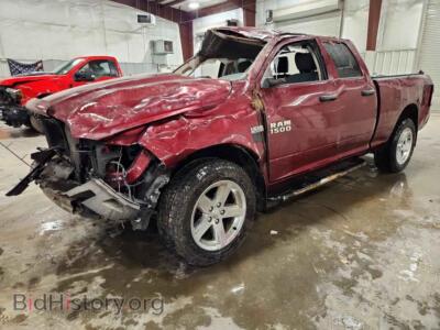 2016 RAM 1500 ST, темно-бордовый — VIN 1C6RR7FT1GS219367, Copart