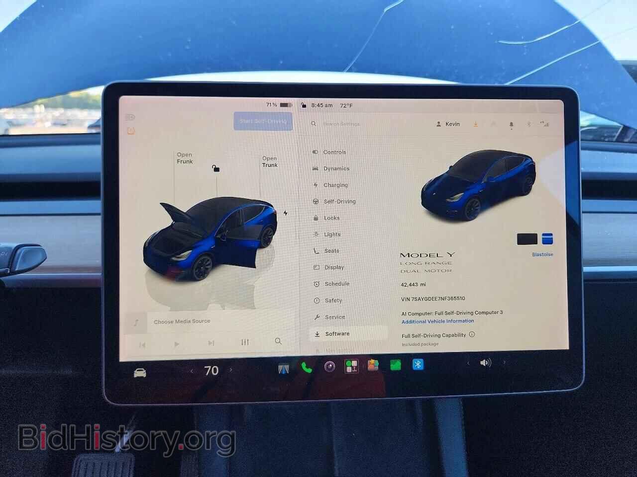 2022 TESLA MODEL Y - VIN: 7SAYGDEE7NF365510 - Photo 9