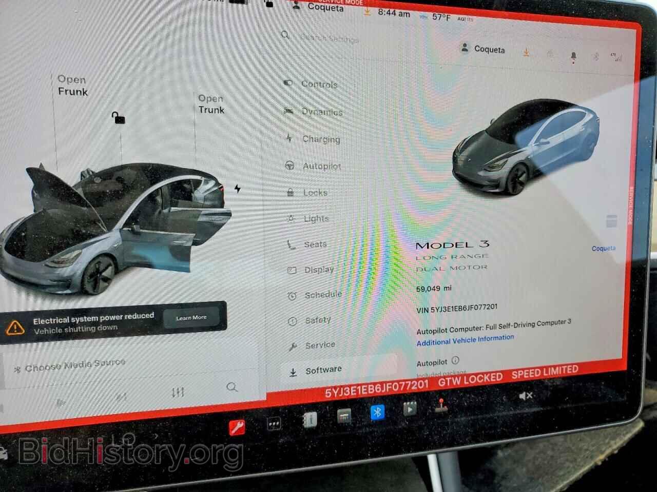 2018 TESLA MODEL 3 - VIN: 5YJ3E1EB6JF077201 - Фото 9