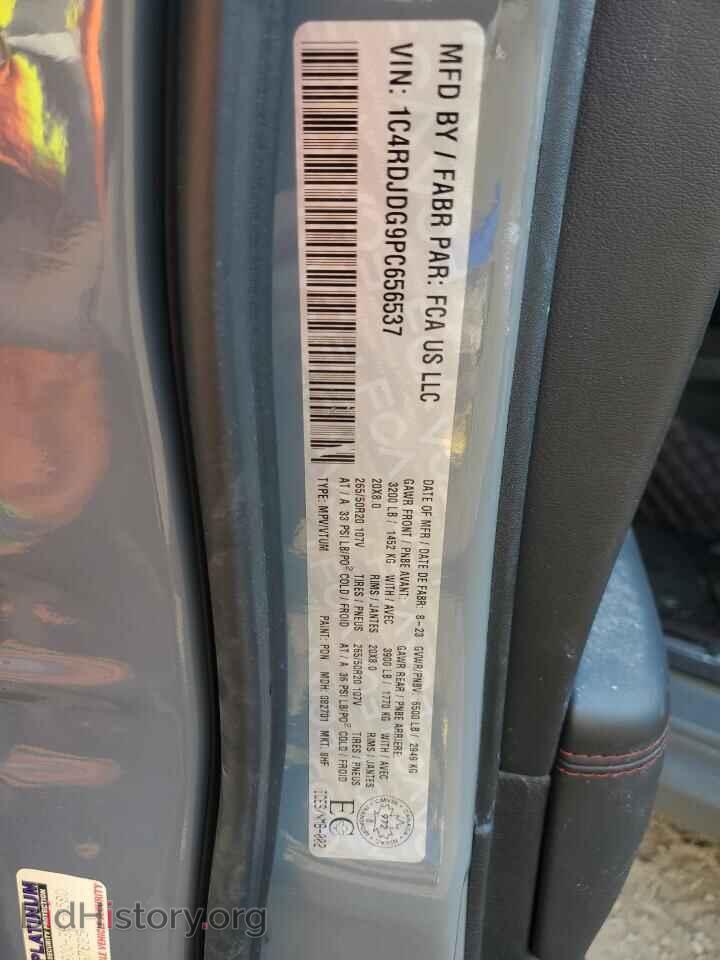 2023 DODGE DURANGO - VIN: 1C4RDJDG9PC656537 - Photo 14