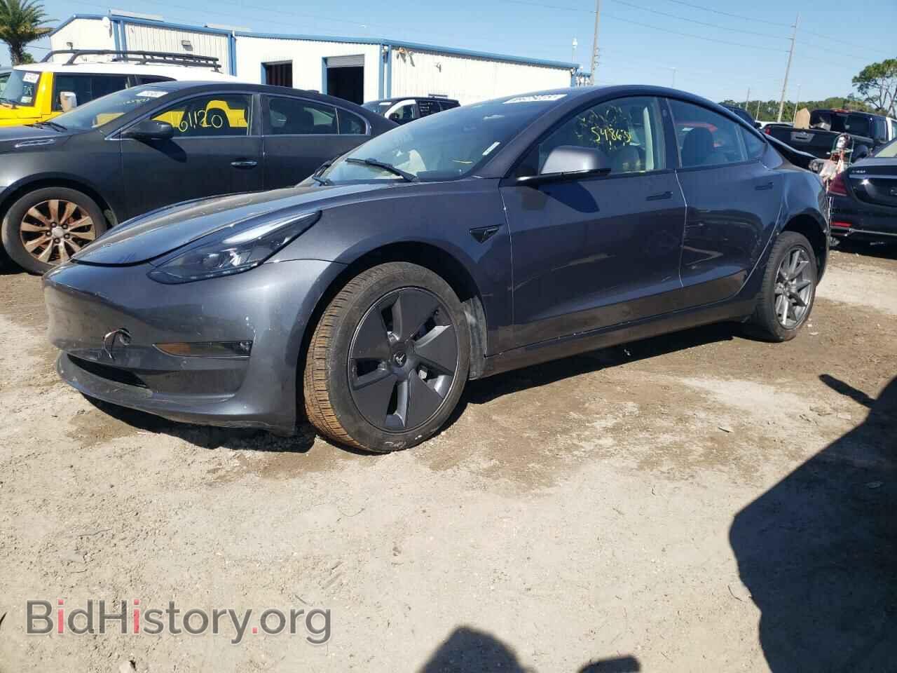 Photo 5YJ3E1EB7NF287411 - TESLA MODEL 3 2022