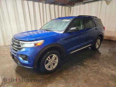 2022 Ford EXPLORER XLT, blue — VIN 1FMSK8DH1NGA52801, Copart