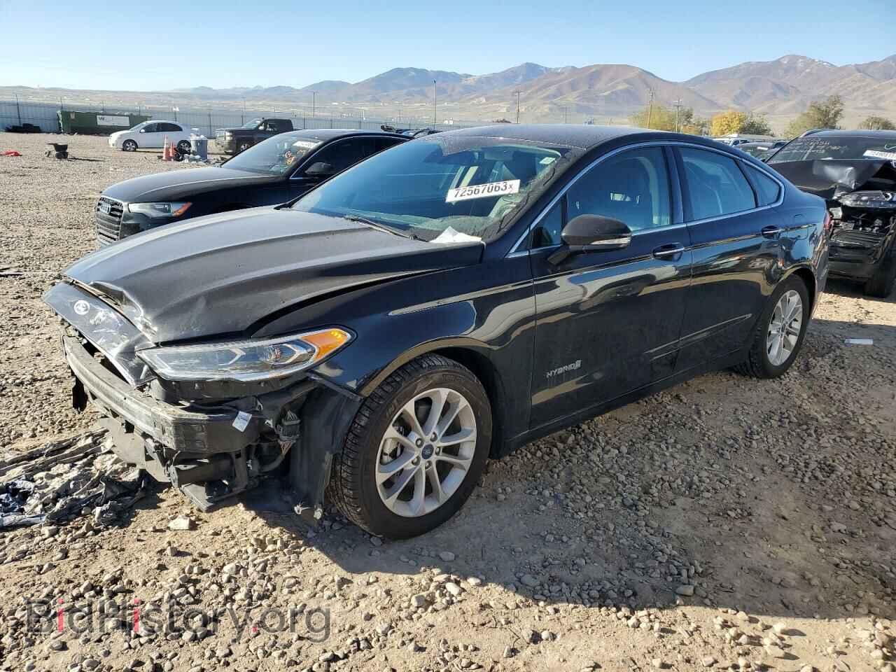 Photo 3FA6P0MU0KR257946 - FORD FUSION 2019