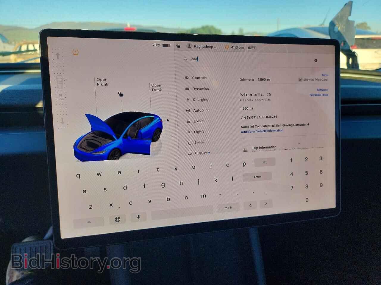 2025 TESLA MODEL 3 - VIN: 5YJ3E1EA0SF036734 - Photo 9