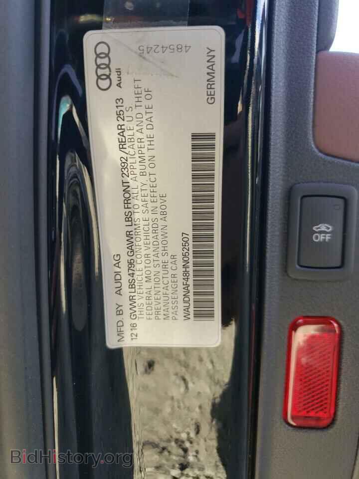 2017 AUDI A4 - VIN: WAUDNAF48HN052507 - Фото 12