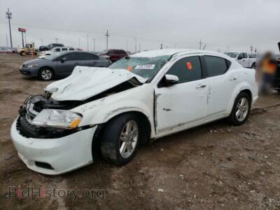 2013 Dodge AVENGER SXT, white — VIN 1C3CDZCB1DN599622, Copart