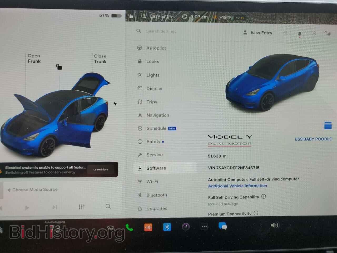 2022 TESLA MODEL Y - VIN: 7SAYGDEF2NF343715 - Фото 9