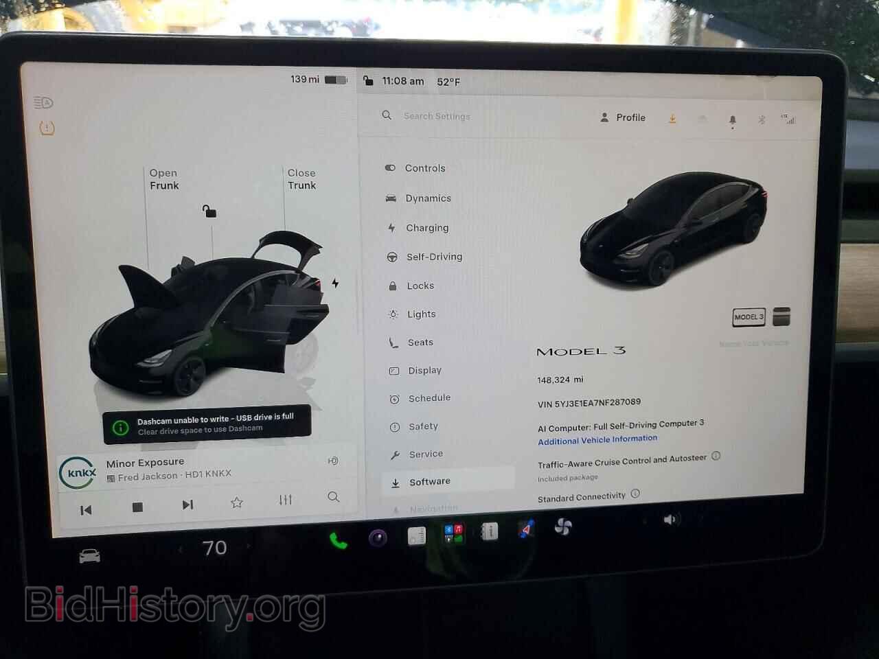 2022 TESLA MODEL 3 - VIN: 5YJ3E1EA7NF287089 - Photo 9