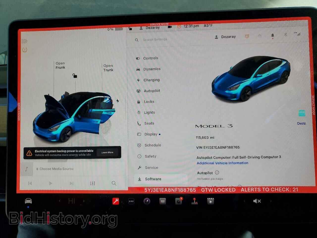 2022 TESLA MODEL 3 - VIN: 5YJ3E1EA8NF188765 - Photo 9