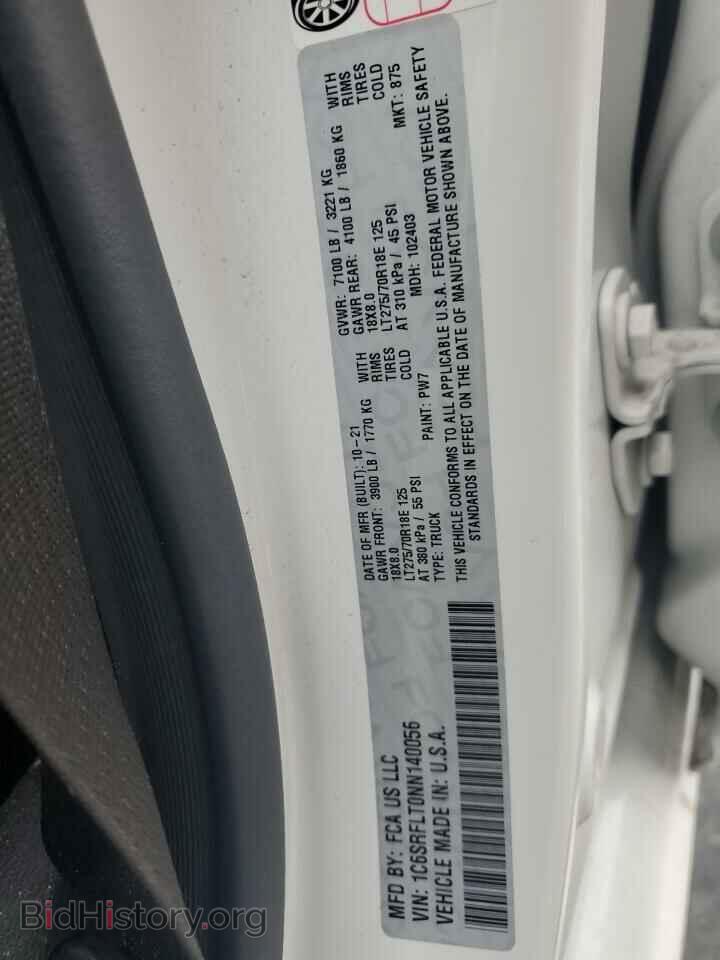 2022 RAM 1500 - VIN: 1C6SRFLT0NN140056 - Photo 12