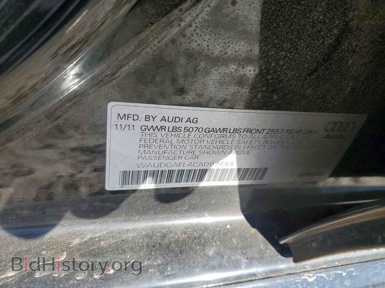 2012 AUDI S4/RS4 - VIN: WAUDGAFL4CA097459 - Фото 12