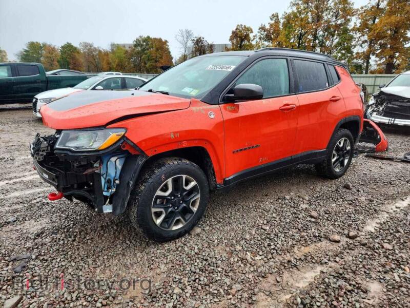 2018 Jeep COMPASS Trailhawk (VIN 3C4NJDDB5JT168615) — photo 1 of 13, Copart, damage: front end