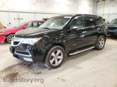 2012 Acura MDX, черный — VIN 2HNYD2H25CH505955, Copart