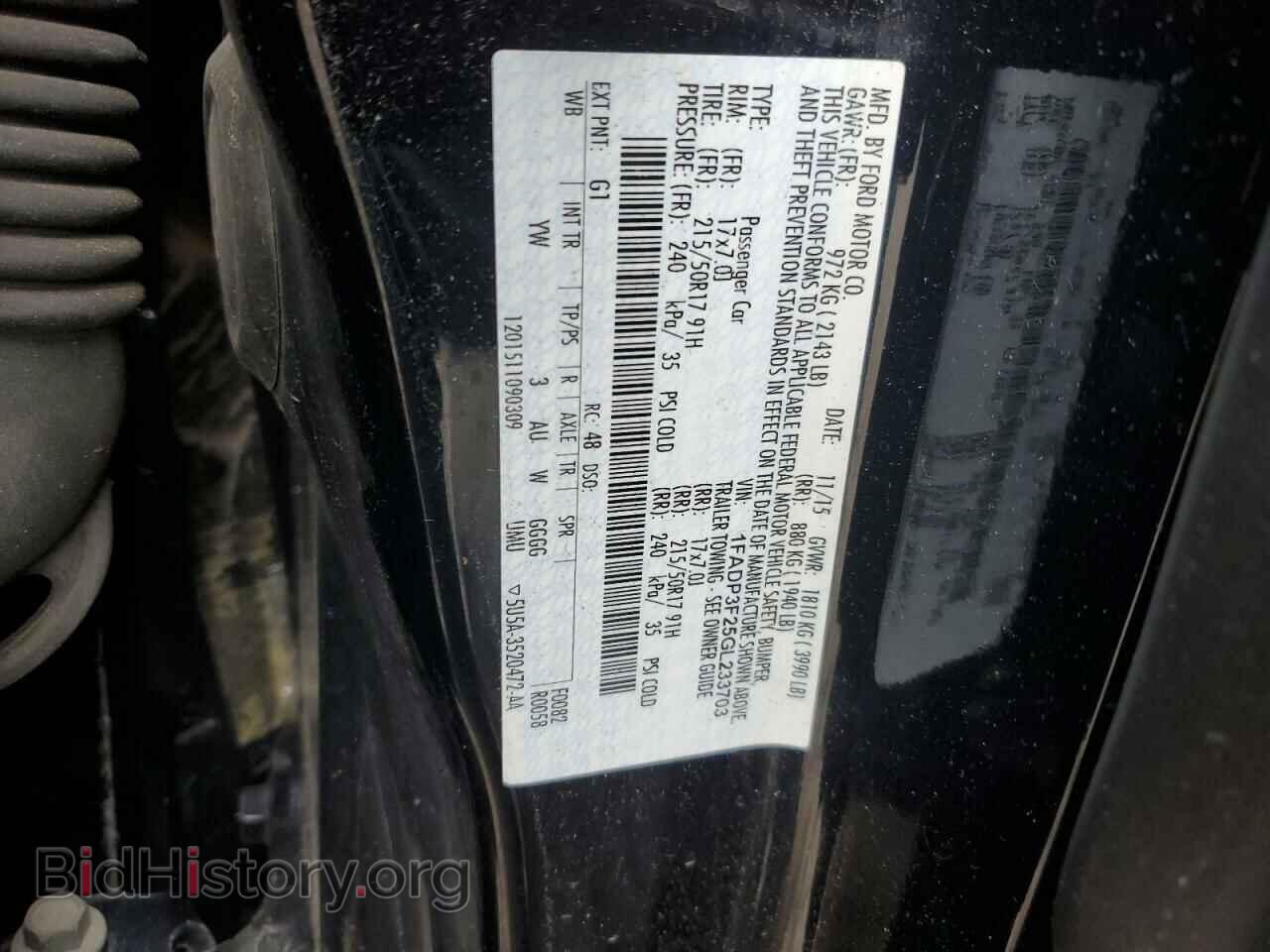 2016 FORD FOCUS - VIN: 1FADP3F25GL233703 - Photo 12