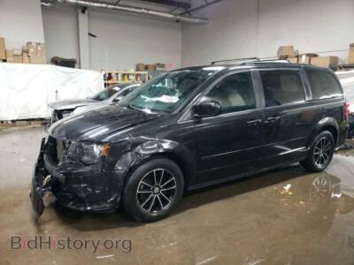 2016 Dodge CARAVAN Grand Cara, черный — VIN 2C4RDGEG7GR371456, Copart