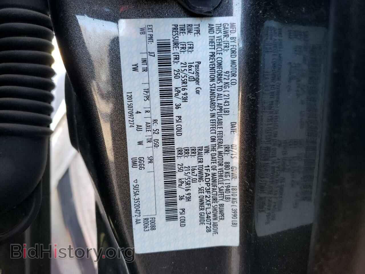 2015 FORD FOCUS - VIN: 1FADP3F2XFL340728 - Photo 13